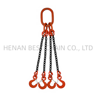 G80 One/Two/Three/Four Legs Lifting Chain Sling With Clevis Hook